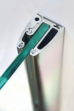 Glasduschwand Detail